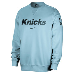 Light Blue New York Knicks Courtside Standard Issue Performance Pullover Sweatshirt | NBA