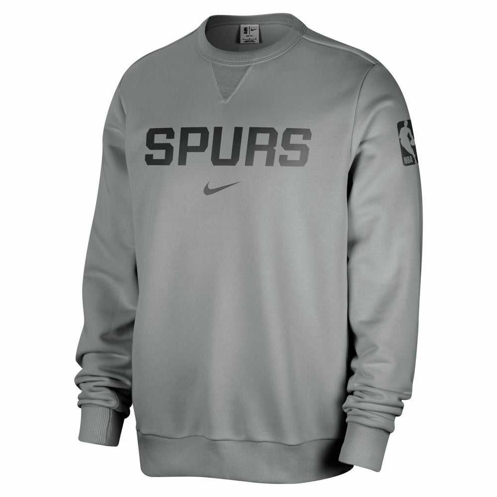 Gray San Antonio Spurs Courtside Standard Issue Performance Pullover Sweatshirt | NBA