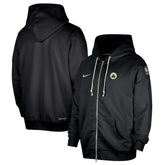 Black Boston Celtics Authentic Standard Issue Full-Zip Hoodie Jacket | NBA