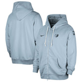 Light Blue Memphis Grizzlies Authentic Standard Issue Full-Zip Hoodie Jacket | NBA