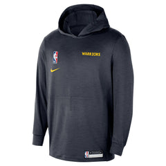 Navy Golden State Warriors 2024/25 On-Court Authentic Practice Yoga Restore Lightweight Pullover Hoodie | NBA