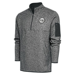 Heather Charcoal Detroit Pistons Antigua Fortune Big & Tall Quarter-Zip Pullover Jacket sale | NBA