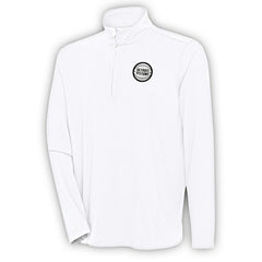 White Detroit Pistons Antigua Metallic Logo Hunk Quarter-Zip Pullover sale | NBA