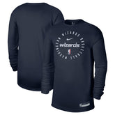 Navy Washington Wizards 2024/25 Legend On-Court Practice Long Sleeve T-Shirt | NBA