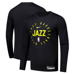 Black Utah Jazz 2024/25 Legend On-Court Practice Long Sleeve T-Shirt | NBA