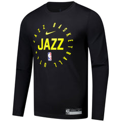 Black Utah Jazz 2024/25 Legend On-Court Practice Long Sleeve T-Shirt | NBA