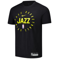Black Utah Jazz 2024/25 Legend On-Court Practice Performance T-Shirt | NBA