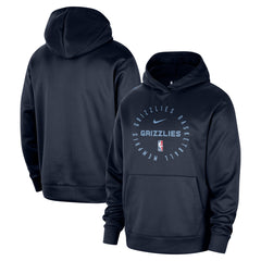 Navy Memphis Grizzlies 2024/25 Spotlight On-Court Practice Performance Pullover Hoodie | NBA