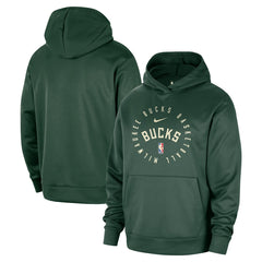Hunter Green Milwaukee Bucks 2024/25 Spotlight On-Court Practice Performance Pullover Hoodie | NBA