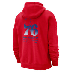 Red Philadelphia 76ers Courtside Club Pullover Hoodie | NBA