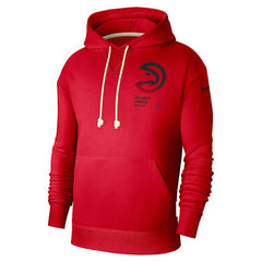 Red Atlanta Hawks Courtside Standard Issue Premium Performance Pullover Hoodie | NBA