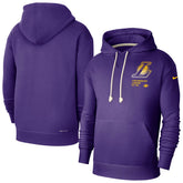 Purple Los Angeles Lakers Courtside Standard Issue Premium Performance Pullover Hoodie | NBA