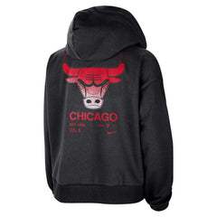 Black Chicago Bulls Women's Courtside Standard Issue Performance Pullover Hoodie | NBA