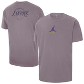 Purple Los Angeles Lakers Jordan Brand Statement Edition Jumpman Flight Heavyweight T-Shirt | NBA