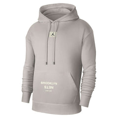Heather Gray Brooklyn Nets Jordan Brand Courtside Statement Edition Pullover Hoodie | NBA