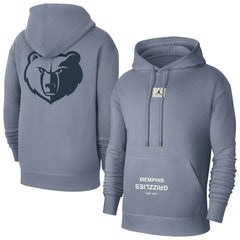 Gray Memphis Grizzlies Jordan Brand Courtside Statement Edition Pullover Hoodie | NBA