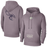 Purple Charlotte Hornets Jordan Brand Courtside Statement Edition Pullover Hoodie | NBA
