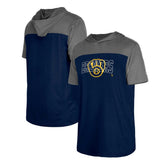 Milwaukee Brewers New Era Active Brushed Hoodie T-Shirt - MLB Hoodies