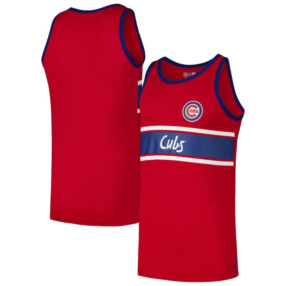Chicago Cubs New Era Jersey Ringer Tank Top - MLB Jerseys