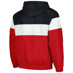 St. Louis Cardinals New Era Ripstop Raglan Quarter-Zip Hoodie Windbreaker Jacket - MLB Jackets