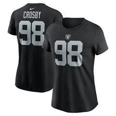 Las Vegas Raiders Maxx Crosby Women's Player Name & Number T-Shirt | NFL US