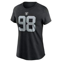 Las Vegas Raiders Maxx Crosby Women's Player Name & Number T-Shirt | NFL US