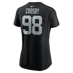 Las Vegas Raiders Maxx Crosby Women's Player Name & Number T-Shirt | NFL US
