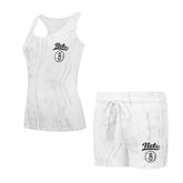 White Brooklyn Nets Concepts Sport Women's Quartz Tank Top & Shorts Set | NBA