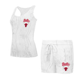 White Chicago Bulls Concepts Sport Women's Quartz Tank Top & Shorts Set | NBA