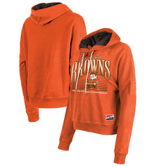 Cleveland Browns Women's Throwback Boxy Pullover Hoodie | NFL US