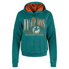 Miami Dolphins Women's Throwback Boxy Pullover Hoodie | NFL Near me