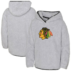 Chicago Blackhawks Girls Youth Ultimate Teddy Fleece Pullover Hoodie - NHL Hoodies