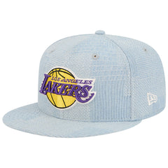 Denim Los Angeles Lakers Injection Denim Patchwork 9FIFTY Snapback Hat | NBA