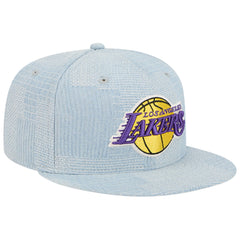 Denim Los Angeles Lakers Injection Denim Patchwork 9FIFTY Snapback Hat | NBA