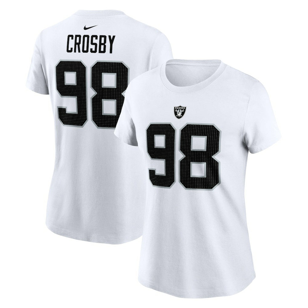 Las Vegas Raiders Maxx Crosby Women's Player Name & Number T-Shirt | NFL US