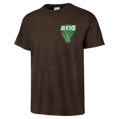 Brown Milwaukee Bucks '47 Vintage Tubular Dagger Tradition Premium T-Shirt | NBA