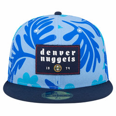 Blue Denver Nuggets Palm Fronds 2-Tone 59FIFTY Fitted Hat sale | NBA