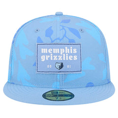 Blue Memphis Grizzlies Palm Fronds 2-Tone 59FIFTY Fitted Hat | NBA