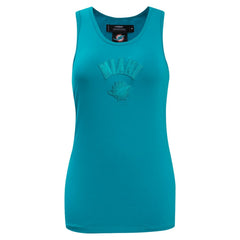 Miami Dolphins Pro Standard Women's Triple Tonal Racerback Tank Top | NFL Online
