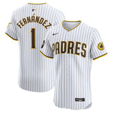 Tony Fernández San Diego Padres Nike Home Elite Sponsor Patch Player Jersey - MLB Jerseys