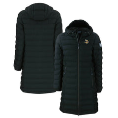 Minnesota Vikings Cutter & Buck Women's Mission Ridge Repreve Eco Insulated Long Full-Zip Puffer Jacket | NFL Sale