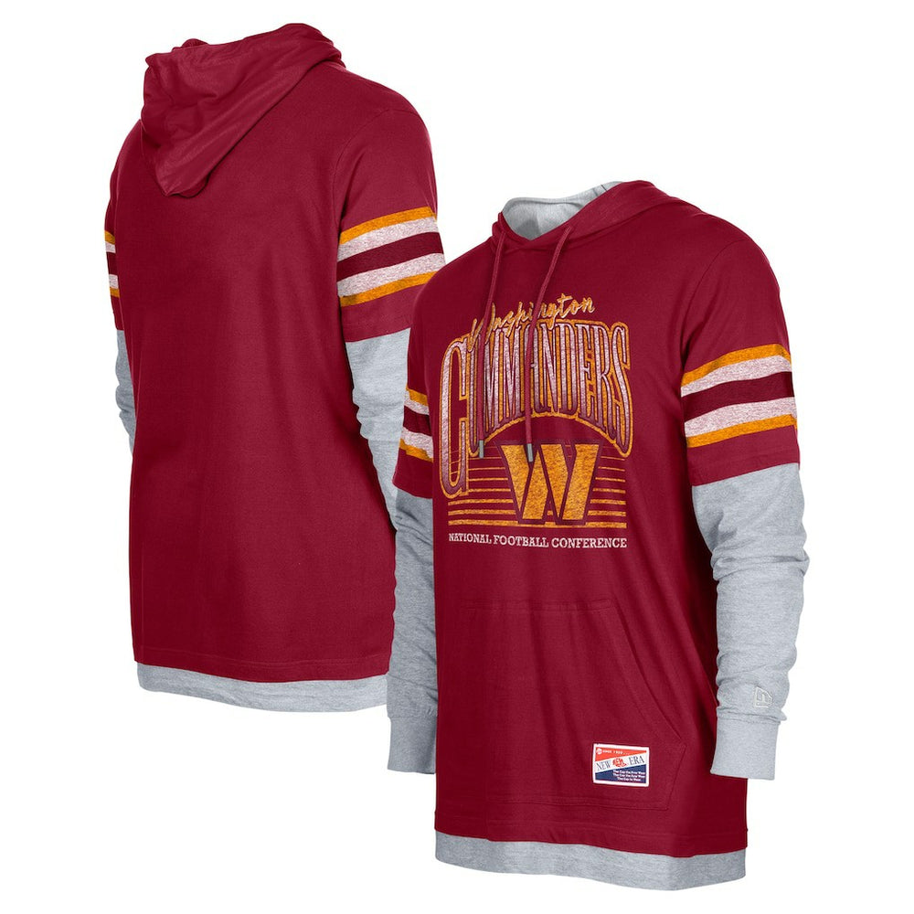 Washington Commanders Twofer Long Sleeve Hooded T-Shirt | NFL Outlet