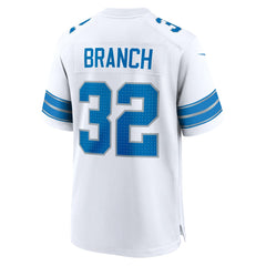 Detroit Lions Brian Branch White Game Jersey | NFL US