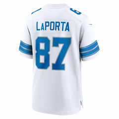 Detroit Lions Sam LaPorta White Game Jersey | NFL New