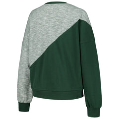Hunter Green Milwaukee Bucks G-III 4Her by Carl Banks Women's Benches Split Pullover Sweatshirt | NBA