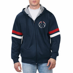 Navy Washington Wizards G-III Sports by Carl Banks Contender Full-Zip Hoodie Jacket | NBA