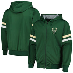 Hunter Green Milwaukee Bucks G-III Sports by Carl Banks Contender Full-Zip Hoodie Jacket | NBA