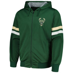 Hunter Green Milwaukee Bucks G-III Sports by Carl Banks Contender Full-Zip Hoodie Jacket | NBA