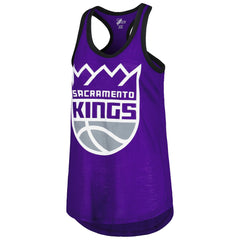 Purple Sacramento Kings G-III 4Her by Carl Banks Women's Showdown Scoop-Neck Racerback Tank Top | NBA