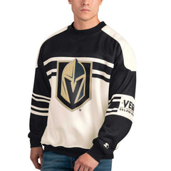 Vegas Golden Knights Starter Defense Fleece Crewneck Pullover Sweatshirt - NHL Sweatshirts